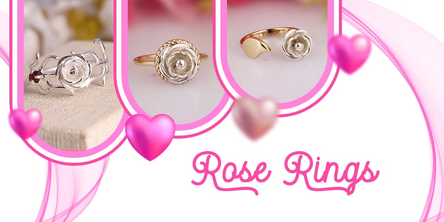 Express Your Romantic Side with Delicate Rose Rings this Rose Day